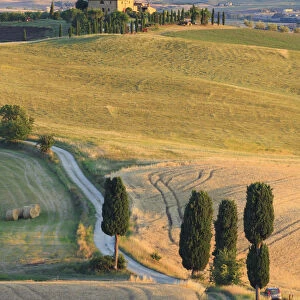 Italy, Tuscany, San Quirico D Orcia, Terrapille Farmhouse (featured in