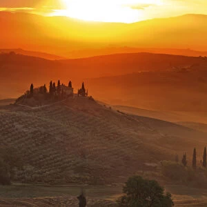 Italy, Tuscany, Siena district, Orcia Valley, Podere Belvedere near San Quirico