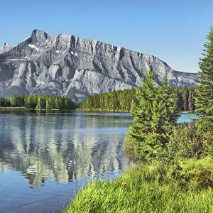 Two Jack Lake and Mount Rundle - Canada, Alberta, Banff National Park