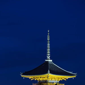 Japan, Kyoto, Higashiyama District, Kiyomizu-dera Temple, Three-storied Pagoda
