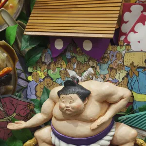 Japan, Tokyo, Model of Sumo Wrestler