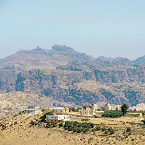 Jordan, Ma an Governorate, Rajif. Village of Rajif in the protected region of Petra