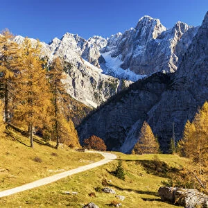 Julian Alps in Autumn, near Kranjska Gora, Slovenia, Europe