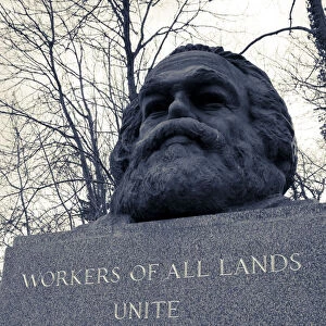 Karl Marx grave, Highgate Cemetery, London, England