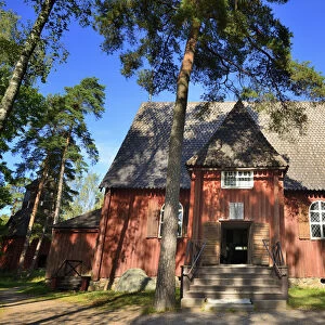 Karuna church from the 17th century. Seurasaari Open Air Museum, Helsinki. Finland