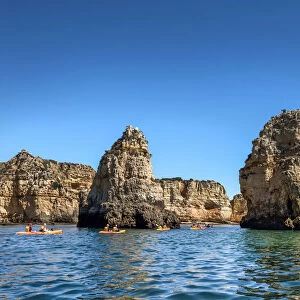 Kayak tour, Ponta de Piedade, Lagos, Algarve, Portugal