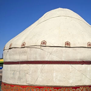 Kazakhstan, Astana, Yurts at Country fair