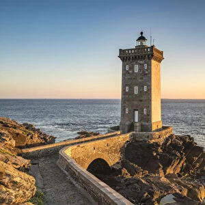 Kermorvan lighthouse. Le Conquet, Finistere, Brittany, France