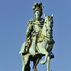 King Dom Jose I equestrian statue. Terreiro do Paco, Lisbon, Portugal