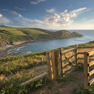 Kissing Gate on the South West Coast Path near Crackington Haven, Cornwall, England