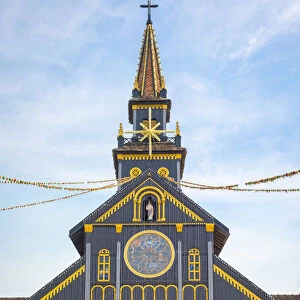 Kon Tum Cathedral, also known as Wooden Church, Kon Tum, Kon Tum Province, Vietnam