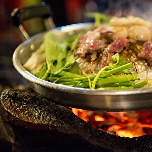 Korean BBQ Restaurant, Luang Prabang, Laos, Indochina, Asia