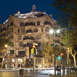 La Pedrera (Casa Mila) by Gaudi, Barcelona, Spain