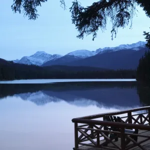 Lake Beauvert, Jasper, Jasper National Park, Alberta, Canada