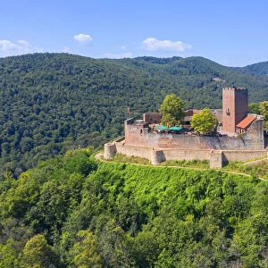 Landeck castle near Bad Bergzabern, Klingenmunster, Palatinate wine road, Rhineland-Palatinate, Germany