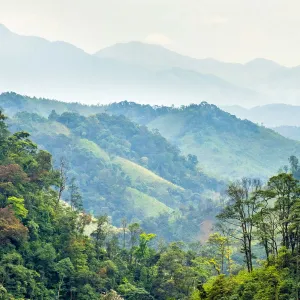 Landscape along Ho Chi Minh Highway West near former Demilitarized Zone, Hướng Hoa District, Qu£ng Trị Province, Vietnam