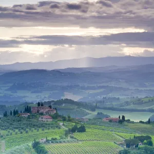 Landscape, San Gimignano, Tuscany, Italy