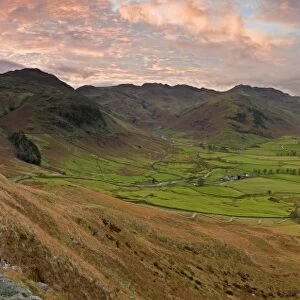 Langdale Pikes from Side Pike, Lake District, Cumbria, England