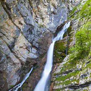 lavica Fall (Slap Slavica), Triglav National Park, Upper Carniola, Slovenia