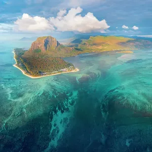 Le Morne Brabant Peninsula Print, Mauritius West Coast Landscape Le Morne Brabant Peninsula Print, Mauritius West Coast Landscape