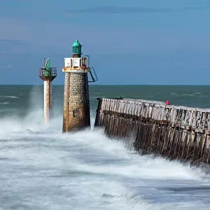 L'Estacade (pier) & Lighthouse, Capbreton, Landes, Nouvelle-Aquitaine, France