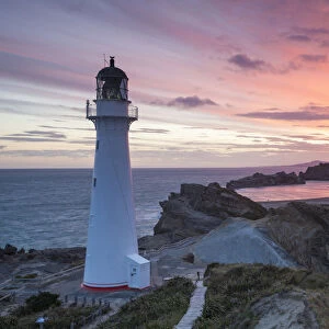 Lighthouse at Castlepoint, Wairarapa, North Island, New Zealand