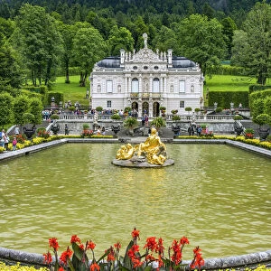 Linderhof Palace or Schloss Linderhof, Oberammergau, Bavaria, Germany