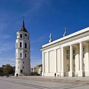 Lithuania, Vilnius, Cathedral and Belfry Tower