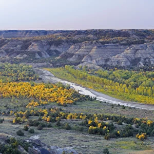 Little Missouri River and River Bend Overlook, Theodore Roosevelt National Park (North