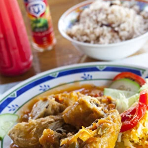 Local cuisine, Long Bay, Portland Parish, Jamaica, Caribbean