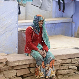 Local woman in City of Karauli, Rajasthan, India