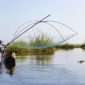 Loktak Lake, near Imphal, Manipur, India