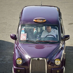 London-style taxi in Baku, Azerbaijan