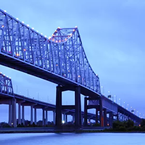 Louisiana, New Orleans, Crescent City Connection Bridges, Twin Cantilever Bridges