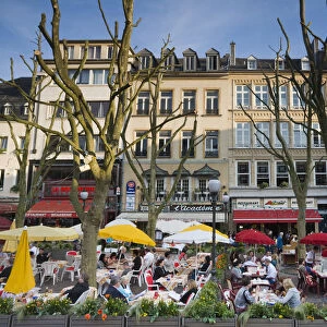 Luxembourg, Luxembourg City, Place d Armes, outdoor cafes