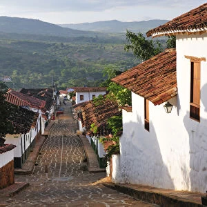 (m) Colonial Town Barichara; Colombia; South America