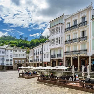 Main square, Mondonedo, Galicia, Spain