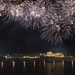 Malta, South Eastern Region, Valletta. The Malta International Fireworks Festival