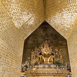 Mandalay, Myanmar. Details of the Kuthodaw pagoda