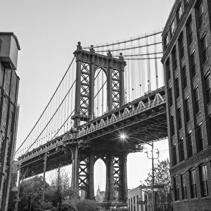 Manhattan Bridge from DUMBO, Brooklyn, New York City, USA