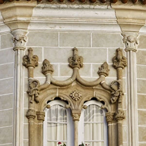 A manueline style window (16th century) in the house of Garcia de Resende
