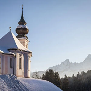 Maria Gern pilgrimage church near Berchtesgaden, Upper Bavaria, Bavaria, Germany