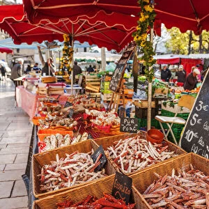 Market at Cassis, Bouches-du-Rhone, Provence-Alpes-Cote d'Azur, France