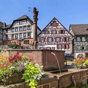 Market place of Schiltach, Kinzigtal Valley, Black Forest, Baden-Wurttemberg, Germany