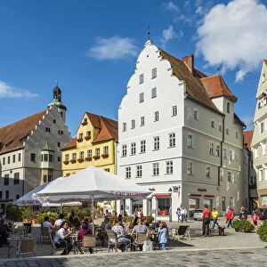 Marktplatz, Nordlingen, Bavaria, Germany