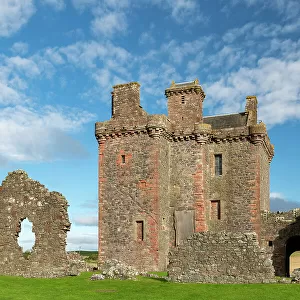 Medieval Balvaird Castle in Perthshire, Scotland. Autumn (September) 2022