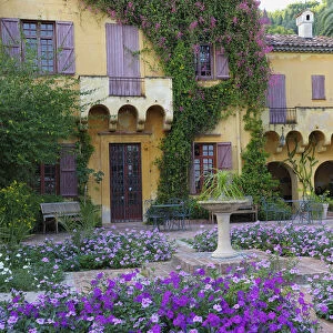 Mediterranean Garden and Country House Val Rahmeh, Menton, Provence-Alpes-Cote d Azur, French Riviera, France