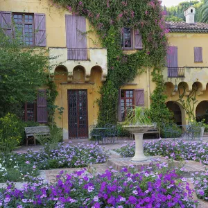 Mediterranean Garden and Country House Val Rahmeh, Menton, Provence-Alpes-Cote d Azur, French Riviera, France