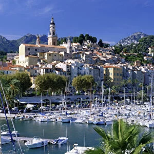 Menton Harbour, Cote d Azur, France