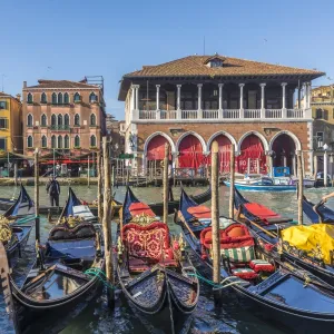 Mercati di Rialto (Rialto market) & Grand Canal, Venice, Italy